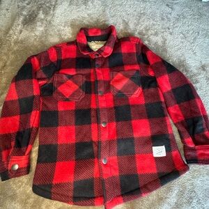 Red and Black Plaid Jacket
